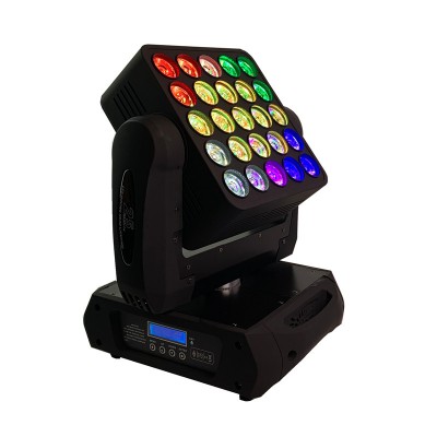 Dj beam moving head light 5x5 led matrix 4in1 wash moving head light