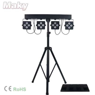 2020  6 in 1 stage light battery&wireless dmx&IR remote control   par light wedding light